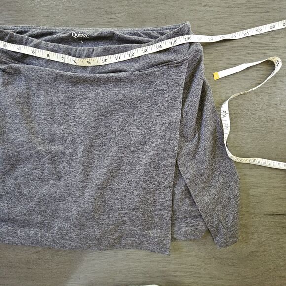 Quince Womens Gray Athletic Skort Built-In Shorts Size L Stretch Pickleball - Picture 7 of 7